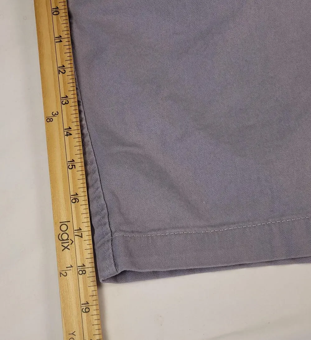 Saddlebred Shorts Mens 42 W Gray Chino Stretch Cotton Casual Comfort Flex Waist